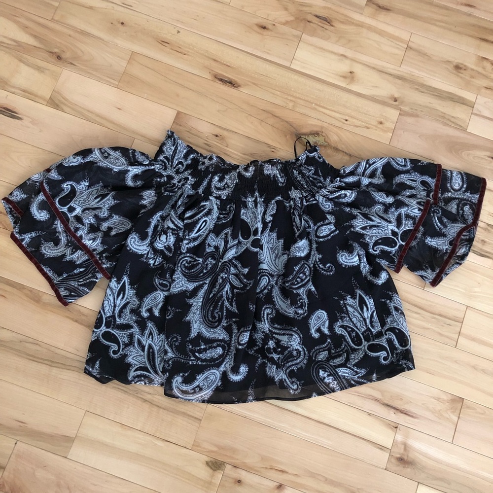 NWT Loft ruffle top